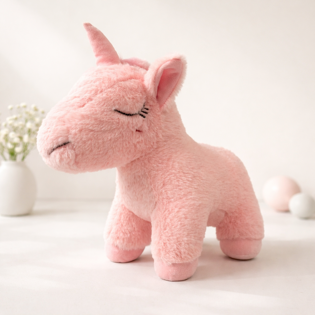 TEDCITY  31 CM STANDING UNICORN - PINK